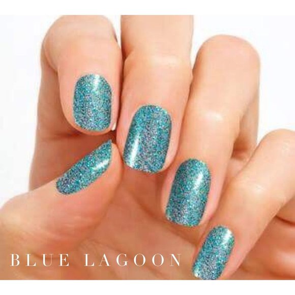 Blue Lagoon Color Street 100% Real Nail Polish Strips Retired Set - Picture 1 of 5